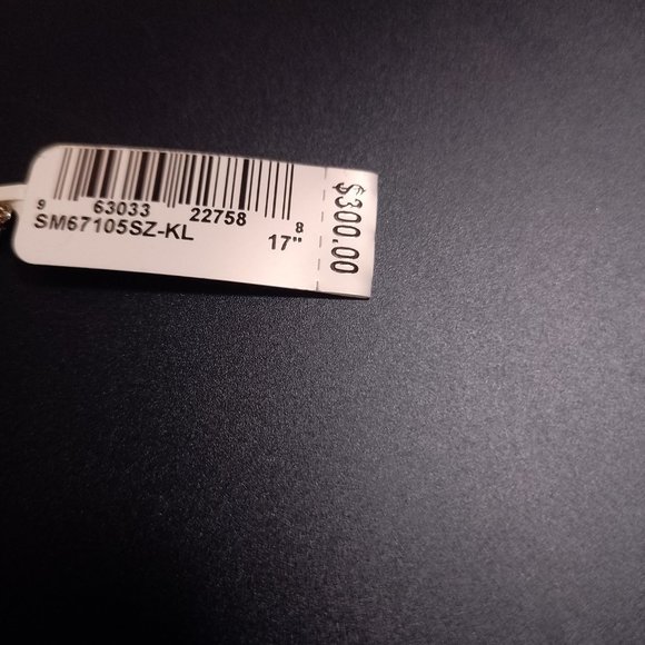 Sterling Silver Cubic Zirconia CZ "Y" necklace - Picture 5 of 5